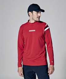 Munsingwear(マンシングウェア)/高通気モックネック長袖シャツ【アウトレット】/レッド