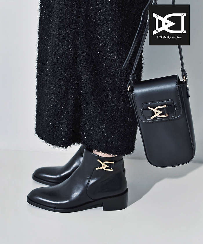 AuBANNISTER 【アイコニックシリーズ】ローヒールブーツ ブラック 35 AuBANNISTER 【アイコニックシリーズ】ローヒールブーツ ブラック 35