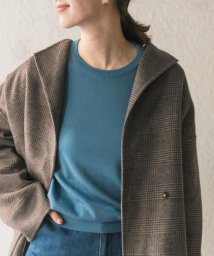 URBAN RESEARCH DOORS(アーバンリサーチドアーズ)/『洗濯可』ウォッシャブルウールクルーネックプルオーバー/L/BLUE