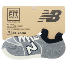 cinemacollection/女性用 靴下 ニューバランス レディース スニーカーソックス new balance グレー 23～25cm プレゼント 男の子 女の /505509772