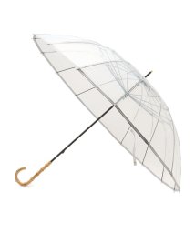 grove(グローブ)/16K プラスティックパイピング 長傘雨傘 ビニール傘/ホワイト（001）