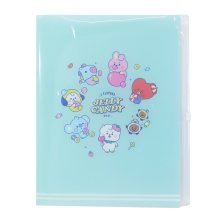 cinemacollection/BT21 ポケットファイル ジップファスナー付 6ポケット A4 クリアファイル JELLY CANDY LINE FRIENDS カミオジャパンクリ/505511467