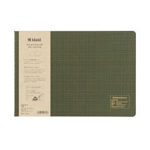 cinemacollection/方眼ノート kleid クレイド 2mm grid notes A5W 横型ノート Olive Drab 新日本カレンダー プレゼント /505515123