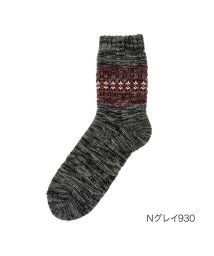 fukuske FUN/福助 公式 ルームソックス ショート丈 メンズ fukuske FUN WARM HOME トライバル柄 総パイル 3FB93W<br>紳士 男性 フクスケ f/505516602