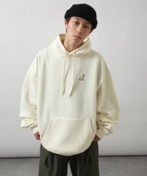 ZIP FIVE(ジップファイブ)/ZIPFIVE×KANGOL 裏起毛ビッグシルエットパーカー/アイボリー