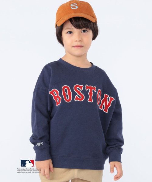 SHIPS KIDS(シップスキッズ)/SHIPS KIDS:100～140cm / スヌーピー×MLB スウェット/ネイビー