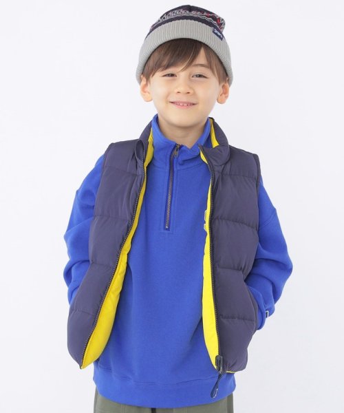 SHIPS KIDS(シップスキッズ)/SHIPS KIDS:100～130cm / リサイクル ダウン ベスト/ネイビー