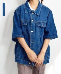 ARGO TOKYO/Half Sleeve Denim Jacket 21105 ハーフスリーブデニムジャケット　デニムジャケット　デニムシャツ　ハーフスリーブ　ライトアウター　オ/505517889