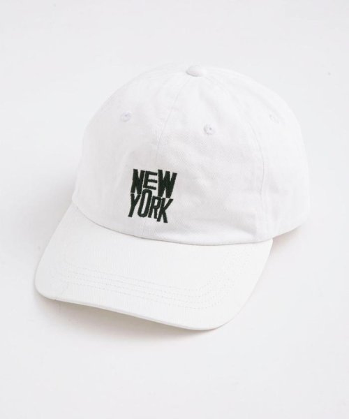 nano・universe(ナノ・ユニバース)/TAMANIWA/別注 NY logo CAP/ホワイト