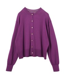 MICA&DEAL(マイカアンドディール)/short cardigan/PURPLE