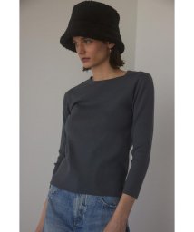 BLACK BY MOUSSY(ブラックバイマウジー)/washable longsleeve tops/D/GRY3