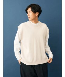 CRAFT STANDARD BOUTIQUE(クラフトスタンダードブティック)/【2点セット】洗える ミラノリブニットベスト+LS TEE－SET/アイボリー