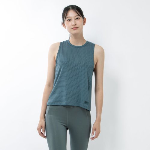 Reebok(Reebok)/パーフォレイティド タンクトップ / Perforated Tank Top /ブルー