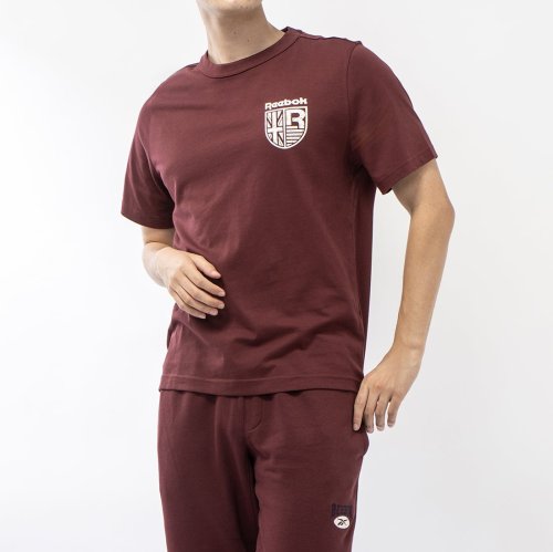 Reebok(リーボック)/クレスト ショートスリーブ Tシャツ / GS CL CREST SHORT SLEEVE TEE /ダークブラウン