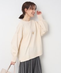 SHOO・LA・RUE(シューラルー)/【体型カバー】大人の抜け感コーデに なめらかタッチ ゆるニット/アイボリー（004）