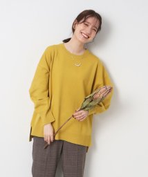 SHOO・LA・RUE(シューラルー)/【体型カバー】大人の抜け感コーデに なめらかタッチ ゆるニット/レモンイエロー（031）