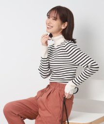 SHOO・LA・RUE(シューラルー)/【洗える】ちくちくしにくい なめらか リブタートルニット/オフホワイト（303）