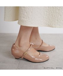 ALETTA/パンプス ストラップ レイン シューズ 防水 ローヒール 黒 痛くない 幅広 走れる ラウンドトゥ 3.5cm 太ソール ぺたんこ 外反母趾 甲高 リクルート /505519351