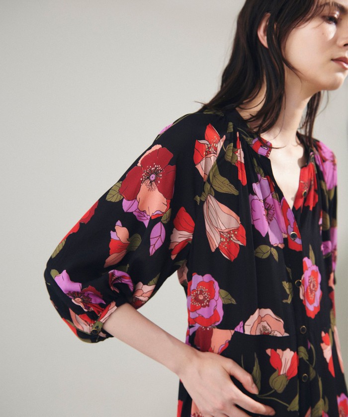 フラワージョーゼットドレス(505519716)｜阪急百貨店公式通販サイト