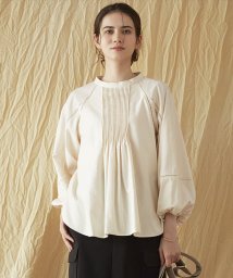 NIJYUSANKU（SMALL SIZE）(23区（小さいサイズ）)/【SLOW/一部店舗限定】ウォッシュドコットンストレッチ ブラウス/アイボリー系