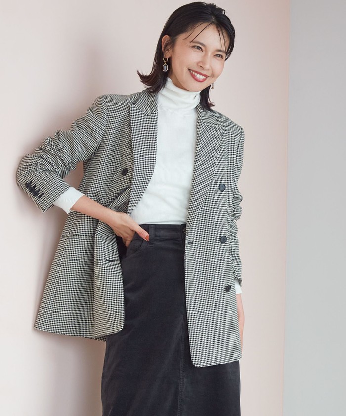 未使用級♪ 23区 ガンクラブチェックストレッチジャケット 23AW 杏さん着用 ガンクラブチェックストレッチ ジャケット(505519742)｜阪急百貨店公式