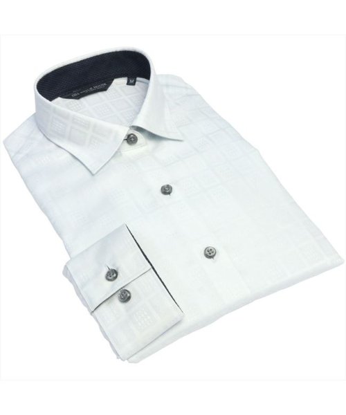 TOKYO SHIRTS(TOKYO SHIRTS)/形態安定 ワイドカラー 綿100% 長袖 レディースシャツ/グリーン