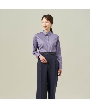 TOKYO SHIRTS/形態安定 レギュラー衿 綿100% 長袖 レディースシャツ/505520227