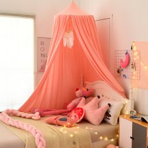 BACKYARD FAMILY(バックヤードファミリー)/スリーピングカーテン ベッド蚊帳 yksxj01/ピンク