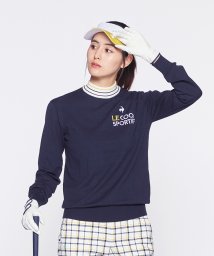 le coq sportif GOLF (ルコックスポルティフ（ゴルフ）)/襟ボーダーハイネックセーター/ネイビー