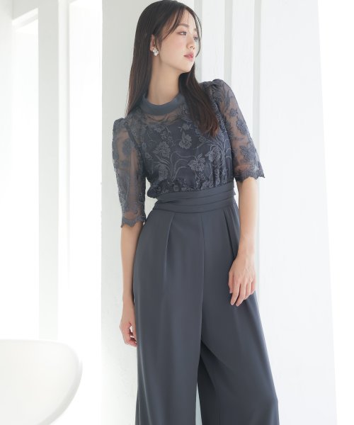 結婚式 パンツドレス 結婚式 二次会 食事会 セレモニー 発表会