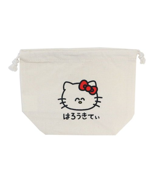 ハローキティ 巾着袋 マチ付ききんちゃくポーチ おえかきさんxサンリオキャラクターズ サンリオ オクタニ 小物入れ キャラクター グッズ