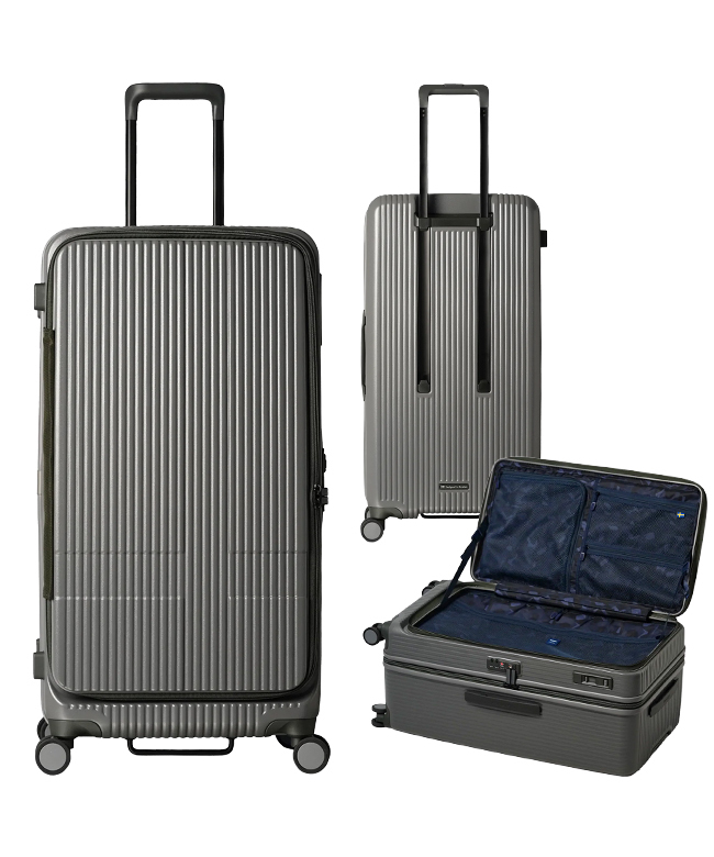 2年保証 イノベーター スーツケース Lサイズ LL 92L フロントオープン 大容量 innovator INV750DOR キャリーケース  キャリーバッグ