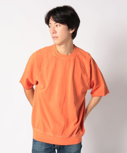 LEVI’S OUTLET(リーバイスアウトレット)/GOLD TABTM カットオフ ラグラン Tシャツ オレンジ CORAL ROSE/オレンジ