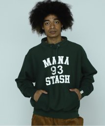 MANASTASH(マナスタッシュ)/MANASTASH/マナスタッシュ/COLLEGE LOGO STAND COLLAR SWEAT/グリーン