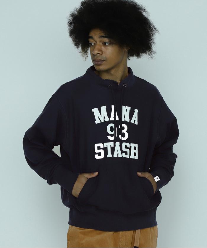 MANASTASH/マナスタッシュ/COLLEGE LOGO STAND COLLAR SWEAT(505565192