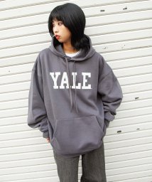 ZIP FIVE(ジップファイブ)/YALE 裏起毛ビッグシルエットパーカー/チャコールグレー