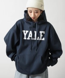 ZIP FIVE(ジップファイブ)/YALE 裏起毛ビッグシルエットパーカー/ネイビー