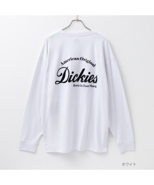 MAC HOUSE(men)(マックハウス（メンズ）)/[大きいサイズ] Dickies ディッキーズ グラフィック長袖Tシャツ キングサイズ 3478－6530KG/ホワイト