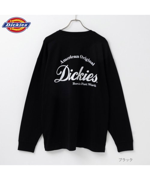 MAC HOUSE(men)(マックハウス（メンズ）)/[大きいサイズ] Dickies ディッキーズ グラフィック長袖Tシャツ キングサイズ 3478－6530KG/ブラック