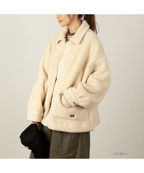 MAC HOUSE(women)(マックハウス（レディース）)/Dickies ディッキーズ ボアジャケット 3487－8930/アイボリー