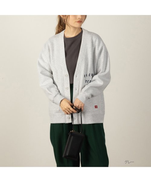 MAC HOUSE(women)(マックハウス（レディース）)/Dickies ディッキーズ 裏起毛カーディガン 3487－8935/グレー