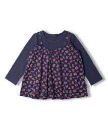 moujonjon/【子供服】 moujonjon (ムージョンジョン) 花柄キャミレイヤード風長袖Ｔシャツ 80cm～140cm M60802/505571271