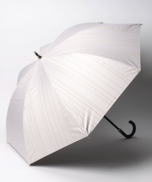 LANVIN en Bleu(umbrella)(ランバンオンブルー（傘）)/晴雨兼用日傘　ストライプ/キャメル