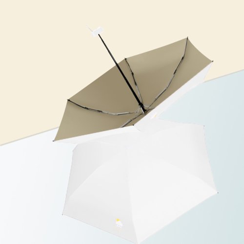 BACKYARD FAMILY(バックヤードファミリー)/傘 折りたたみ 晴雨兼用 軽量 yumb5077/ホワイト