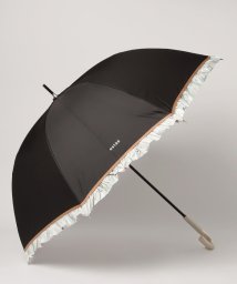 estaa(エスタ)/晴雨兼用日傘　バイカラーフリル/ブラック