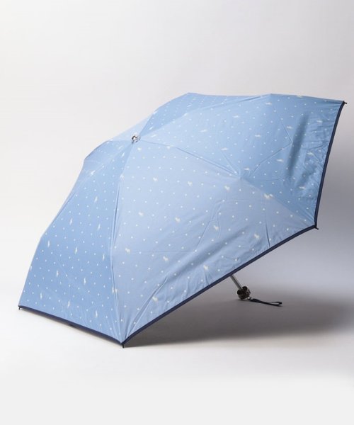 POLO RALPH LAUREN(umbrella)(ポロラルフローレン（傘）)/晴雨兼用折りたたみ日傘　ドット/ペールスカイ