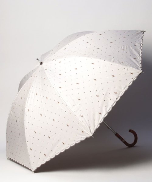 POLO RALPH LAUREN(umbrella)(ポロラルフローレン（傘）)/晴雨兼用日傘　ストライプドット/ベージュ