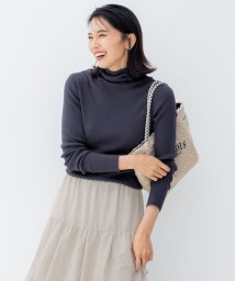 NIJYUSANKU（SMALL SIZE）(23区（小さいサイズ）)/【洗える】スムージーコットン シアーリブ ニット/グレー系