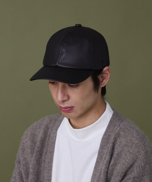 arth(arth)/arth Leather Cap/ブラック