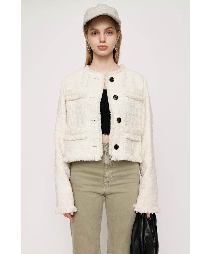 FRINGE TWEED SHORT ジャケット(505572491) | スライ(SLY) - MAGASEEK